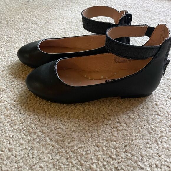 Wonder Nation Little and Big Girl Ballet Flats with Ankle Strap Size 13 - Picture 4 of 6